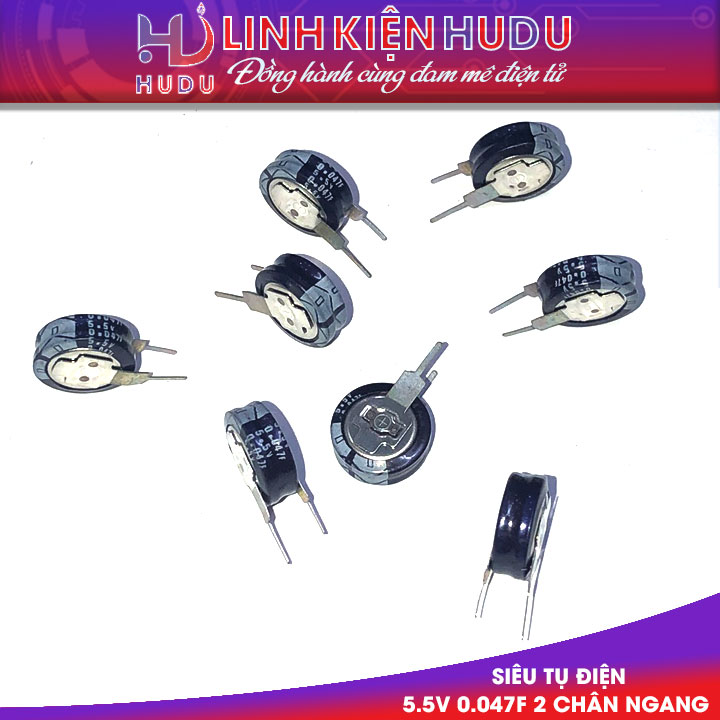 Tụ 0.047F 5.5V 2 chân ngang