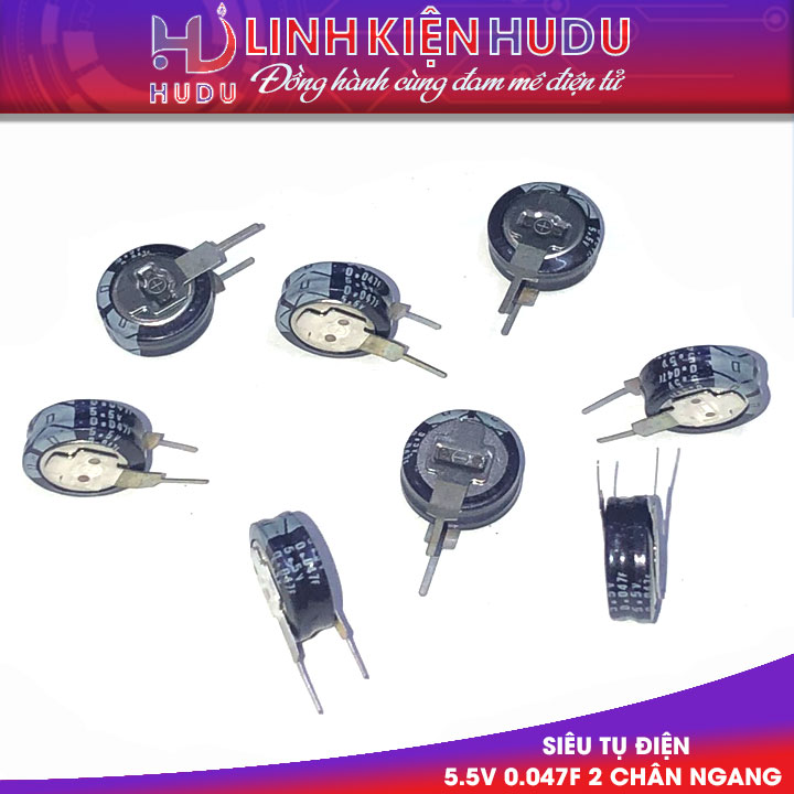 Tụ 0.047F 5.5V 2 chân ngang