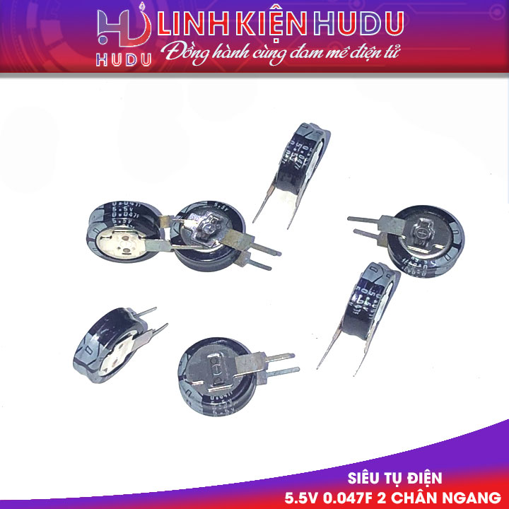 Tụ 0.047F 5.5V 2 chân ngang