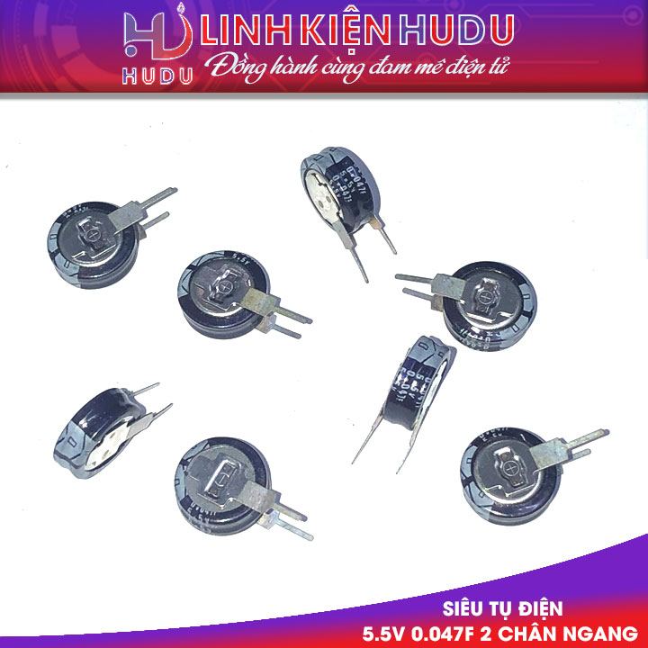 Tụ 0.047F 5.5V 2 chân ngang