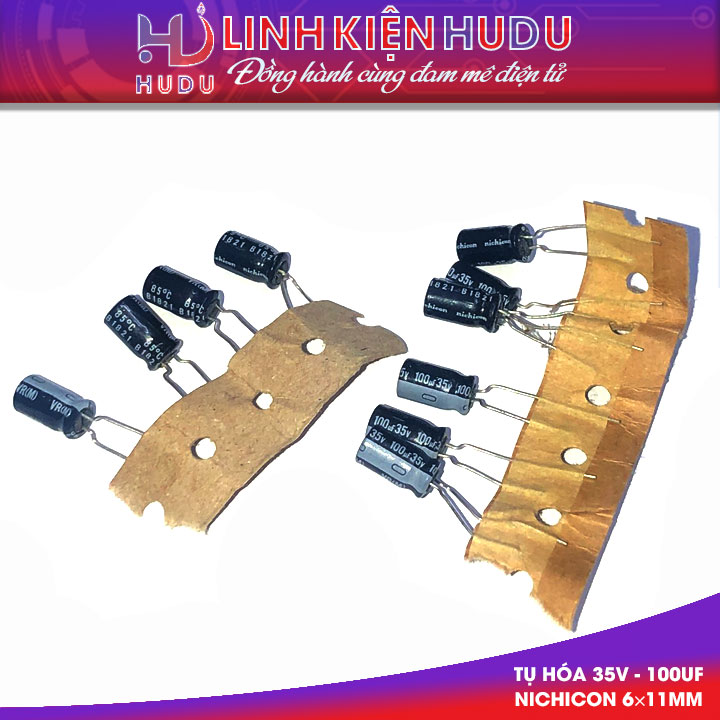 Tụ hóa 35V - 100UF Nichicon 6×11mm
