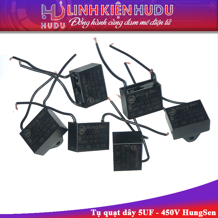 Tụ quạt dây 5UF 450V HungSen