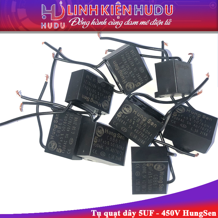 Tụ quạt dây 5UF 450V HungSen