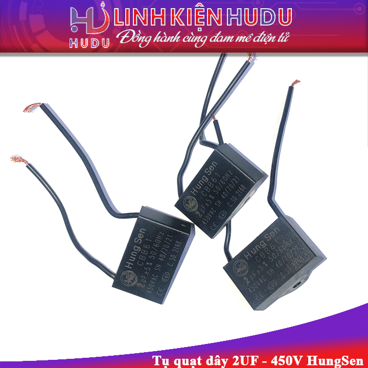 Tụ quạt dây 2UF 450V HungSen