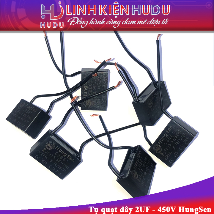 Tụ quạt dây 2UF 450V HungSen