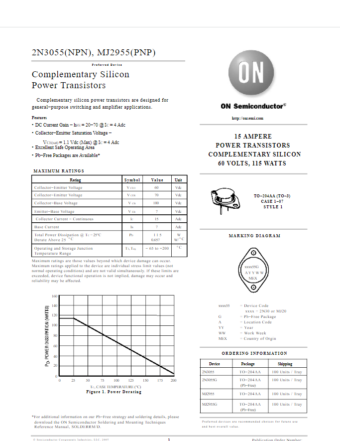 2N3055 hàng tháo máy zin