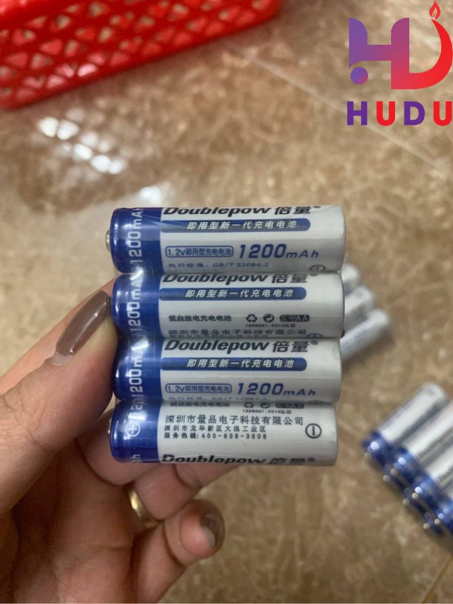 Sản phẩm 4 pin sạc AA Doublepow 1200mah