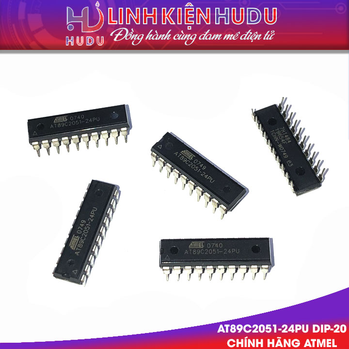 AT89C2051-24PU DIP-20 CHÍNH HÃNG ATMEL