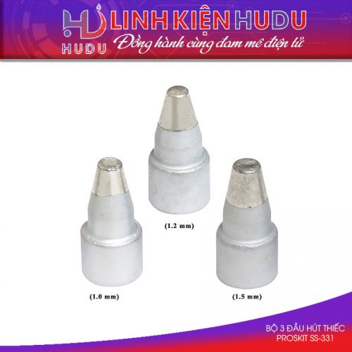 Bộ 3 đầu hút thiếc Pro’skit SS-331
