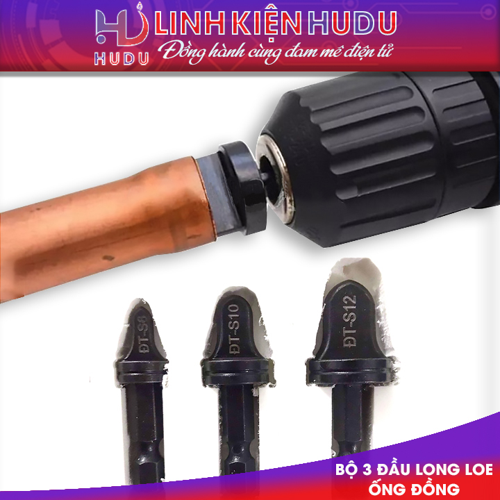 BỘ 3 LOE ỐNG ĐỒNG MÁY KHOAN (6-10-12MM)