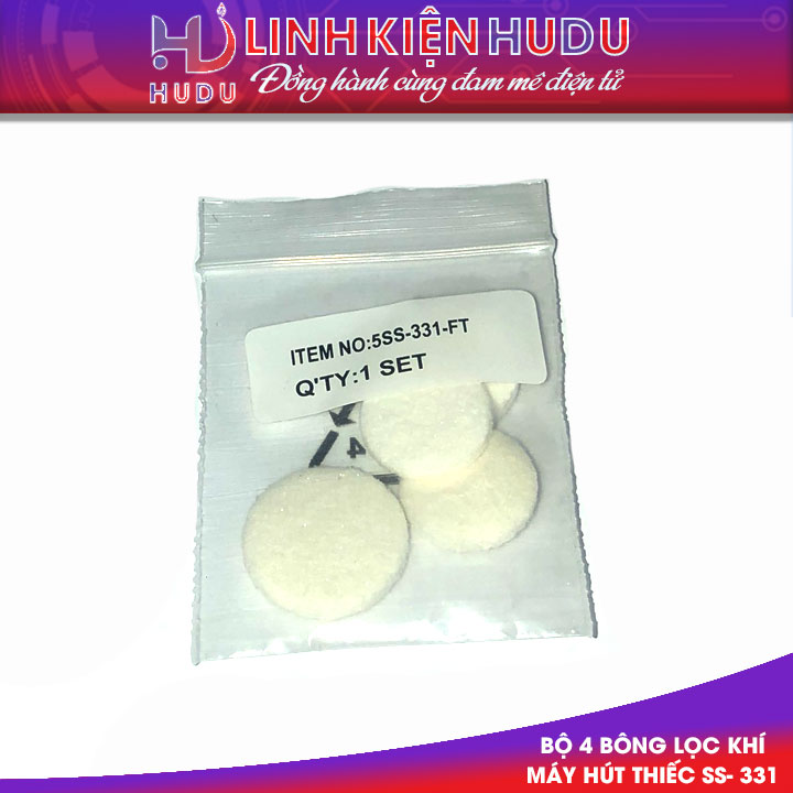 Bộ 4 bông lọc khí máy hút thiếc SS- 331
