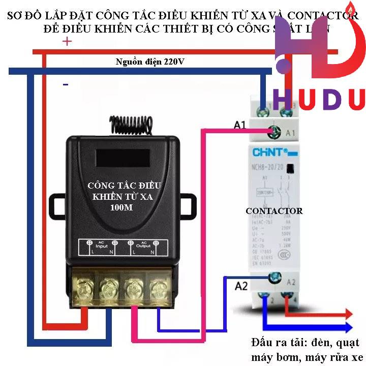 Linh kiện Hudu cung cấp bộ điều khiển từ xa 100M - 30A 1 tay khiển đảm bảo chất lượng tốt