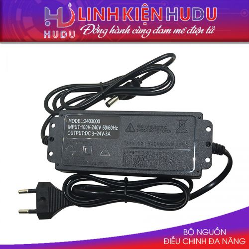 NGUỒN ĐIỀU CHỈNH TỪ 3V-24V 3A-72W