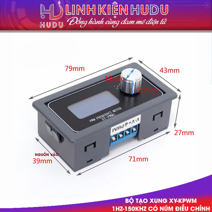 Bộ tạo xung XY-KPWM 1Hz-150khz có núm điều chỉnh