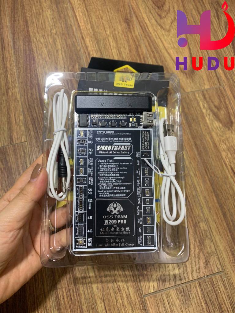 Sản phẩm bộ W209pro kích pin iphone từ 4 đến 13 promax và android