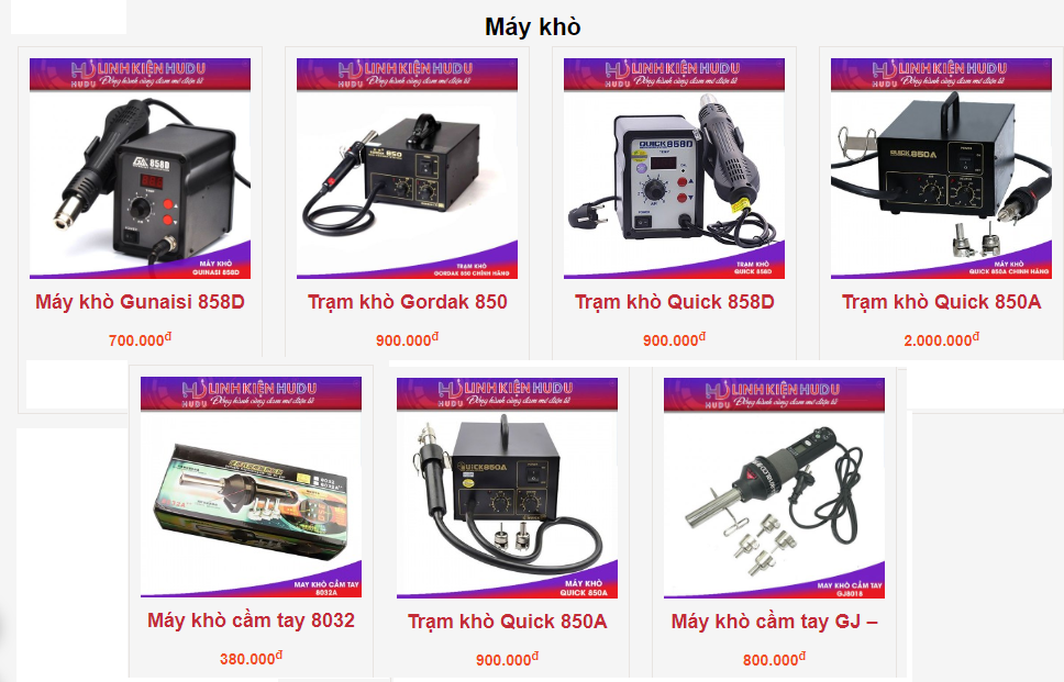 Cần sử dụng máy khò đúng cách để tránh làm hư hỏng linh kiện