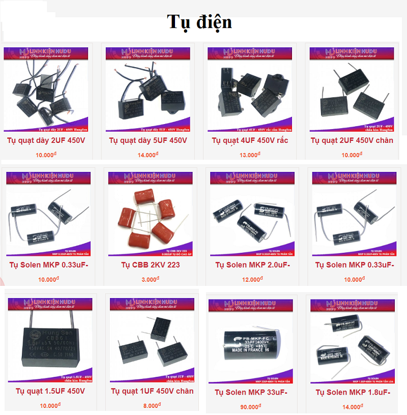 tụ điện là gì công dụng của tụ điện