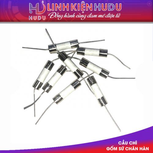 Cầu chì gốm [sứ] 15A chân hàn