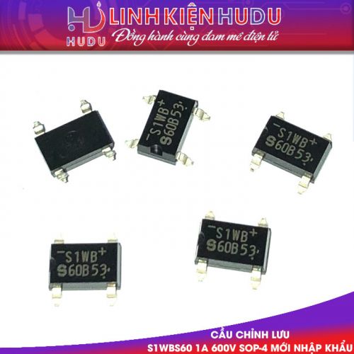 Cầu chỉnh lưu S1WBS60 1A 600V Sop-4 mới nhập khẩu