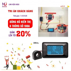 Chương trình tri ân khách hàng 11- 19/8/2023: Giảm giá 20% đồng hồ hiển thị 6 thông số