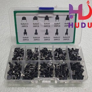 Combo 10 loại Nút phím bấm 4 chân (Mỗi loại 20 cái)