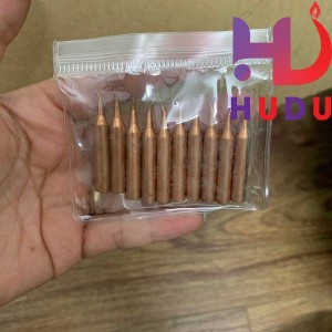 Combo 10 mũi hàn đồng cho mỏ hàn nhiệt 936 (kiểu mũi cong)