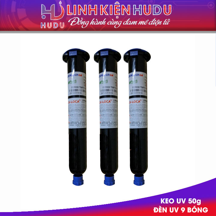 combo keo uv 50g den uv 9 bong