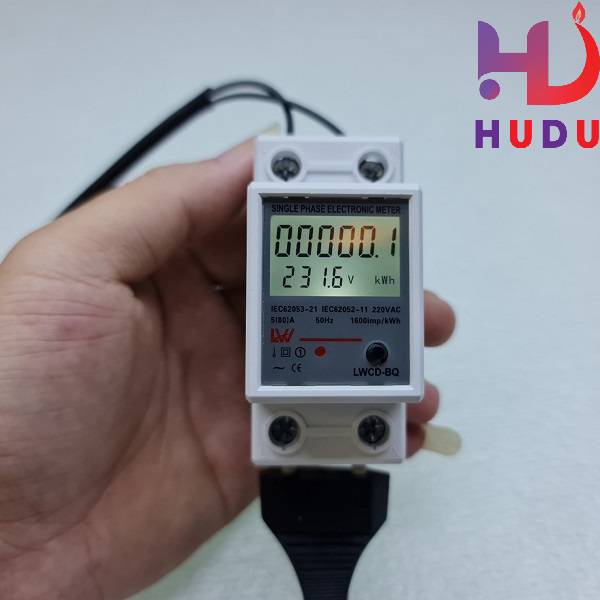 Sản phẩm công tơ điện tử 80A mẫu mới 4 thông số