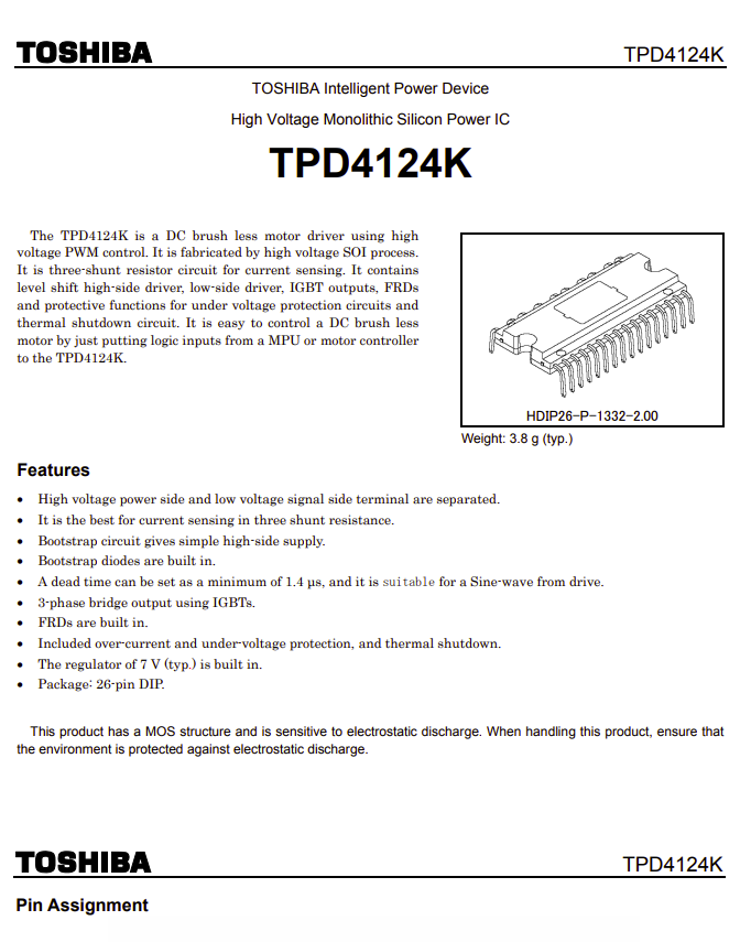 datasheet TPD4124K
