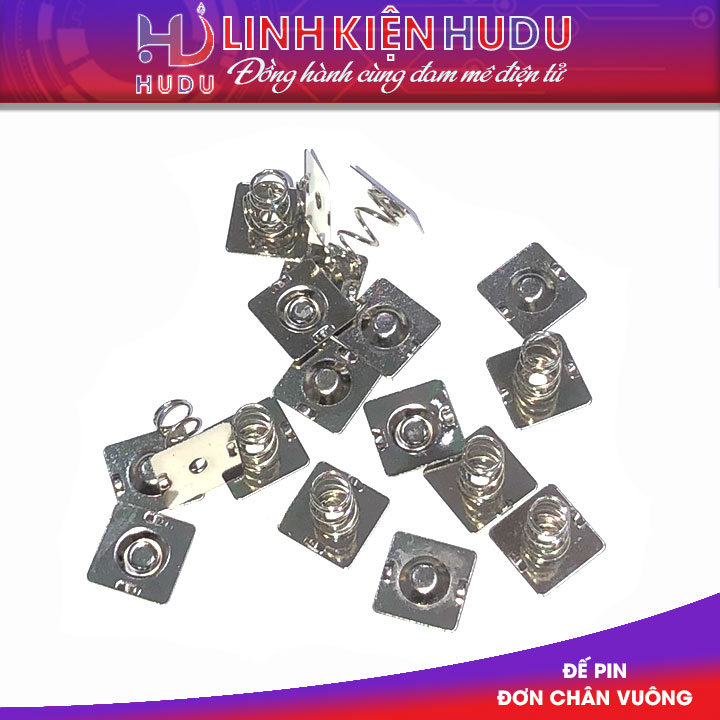 Đế pin đơn chân vuông