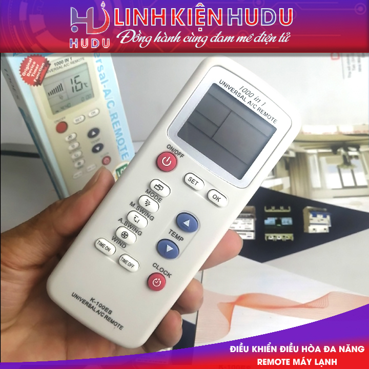 ĐIỀU KHIỂN ĐIỀU HÒA ĐA NĂNG LOẠI THƯỜNG K-100ES 1000 IN 1