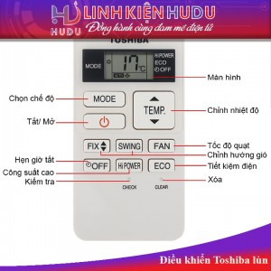 Điều khiển Toshiba lùn