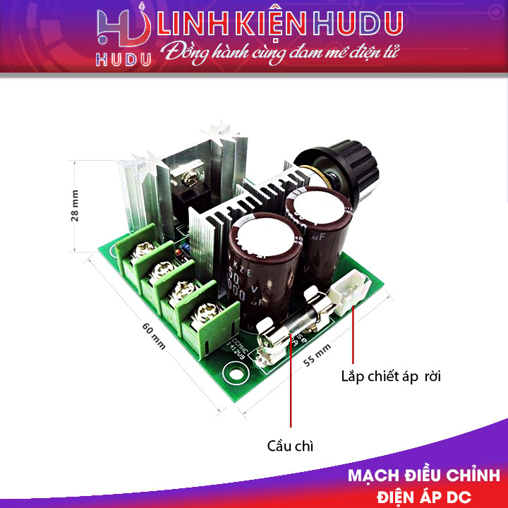 Dimmer DC được sử dụng để điều chỉnh tốc độ DC