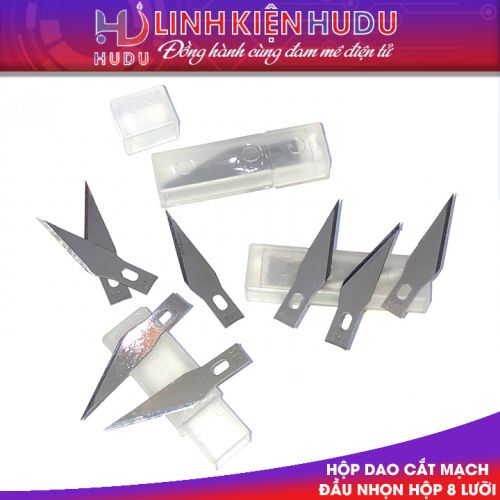 Hộp 8 lưỡi dao cắt mạch đầu nhọn