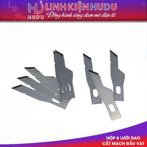 Hộp 8 lưỡi dao cắt mạch đầu vát 