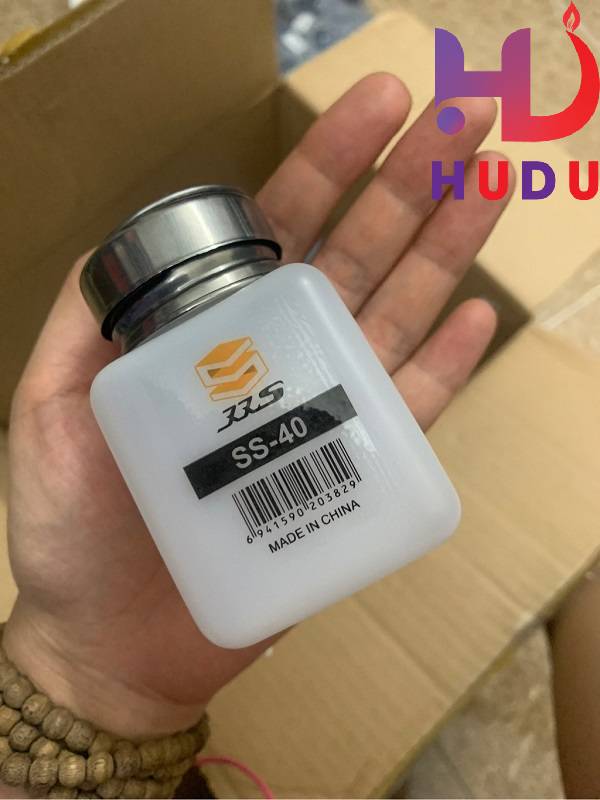 Linh kiện điện tử Hudu cung cấp hũ đựng xăng/ Nước rửa mạch nhựa loại 120ml Loại xịn đảm bảo chất lượng tốt