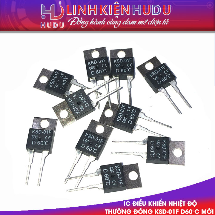 IC ĐIỀU KHIỂN NHIỆT ĐỘ THƯỜNG ĐÓNG KSD-01F D60°C MỚI