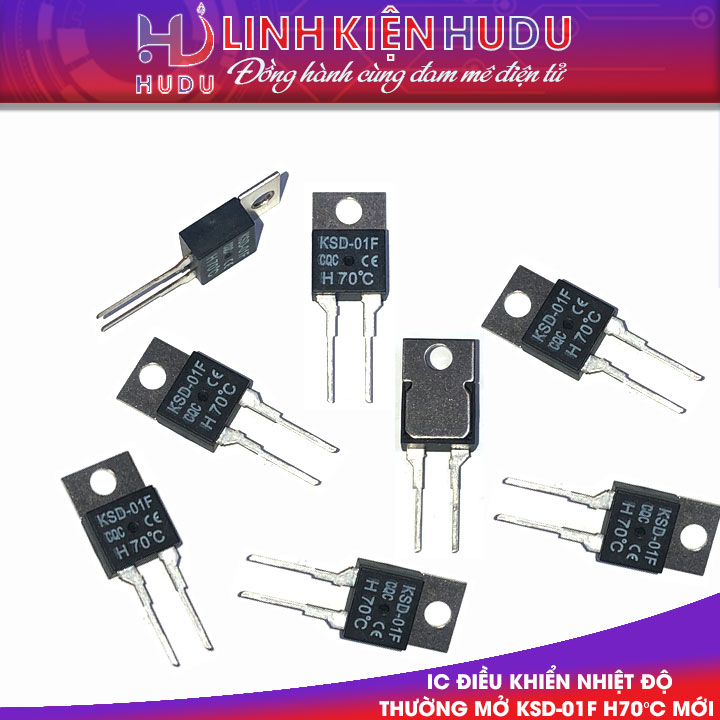 IC ĐIỀU KHIỂN NHIỆT ĐỘ THƯỜNG MỞ KSD-01F H70°C MỚI