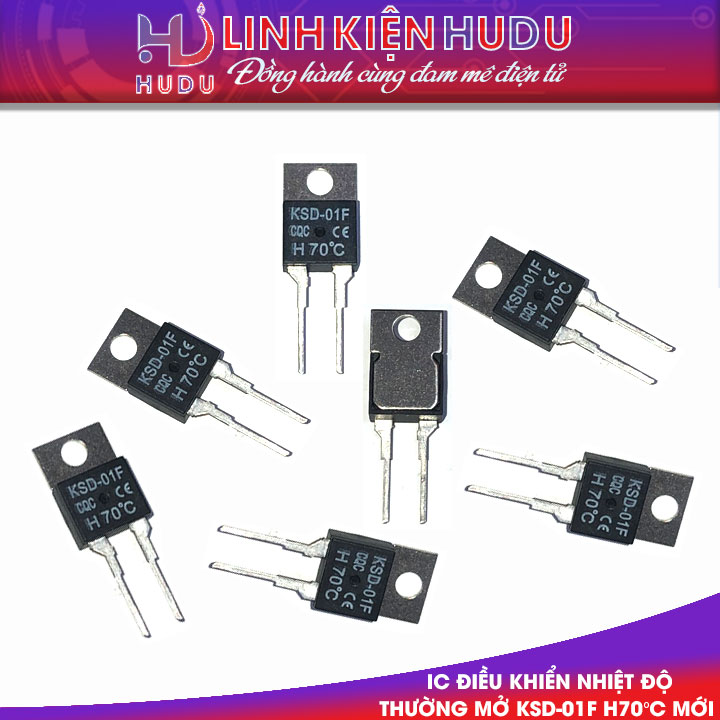 IC ĐIỀU KHIỂN NHIỆT ĐỘ THƯỜNG MỞ KSD-01F H70°C MỚI
