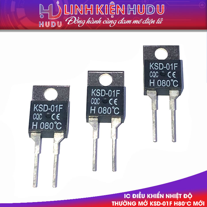 IC ĐIỀU KHIỂN NHIỆT ĐỘ THƯỜNG MỞ KSD-01F H80°C MỚI