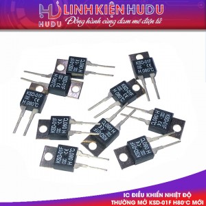 IC điều khiển nhiệt độ thường mở KSD-01F H80°C mới
