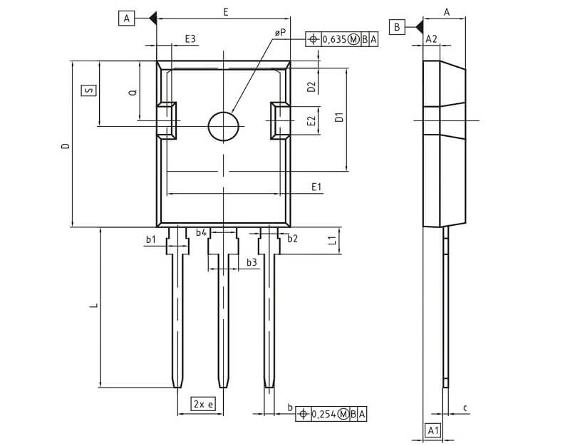 Kích thước của IGBT H20R1203