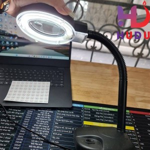 Kính lúp để bàn có đèn 13cm