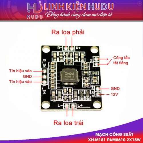 Mạch công suất XH-M181 PAM8610 2x15W