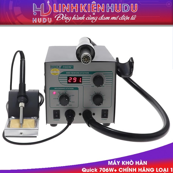 Quick 990d Review máy khò hàn Quick 2in1 thông dụng | Linh kiện điện tử Hudu