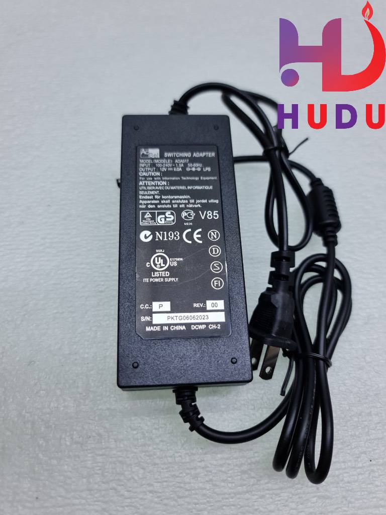 Linh kiện Hudu cung cấp nguồn ADAPTOR 12V-6A đảm bảo chất lượng tốt