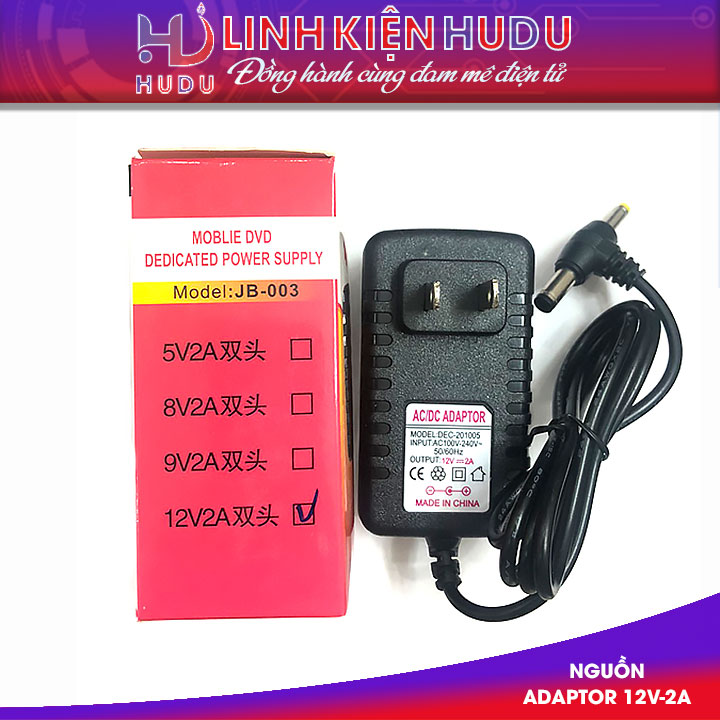nguon adaptor 12v 2a giac 2 dau