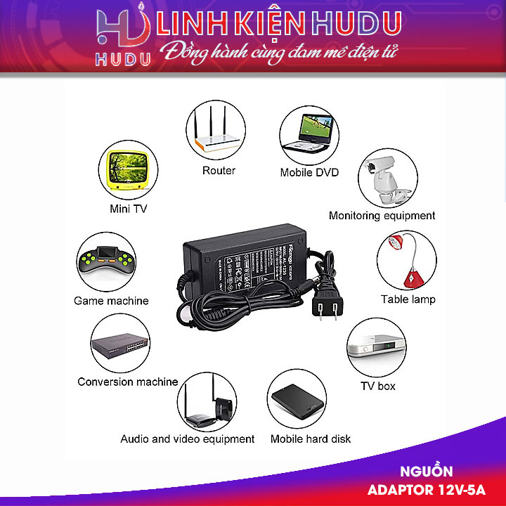 nguon adaptor 12v 5a