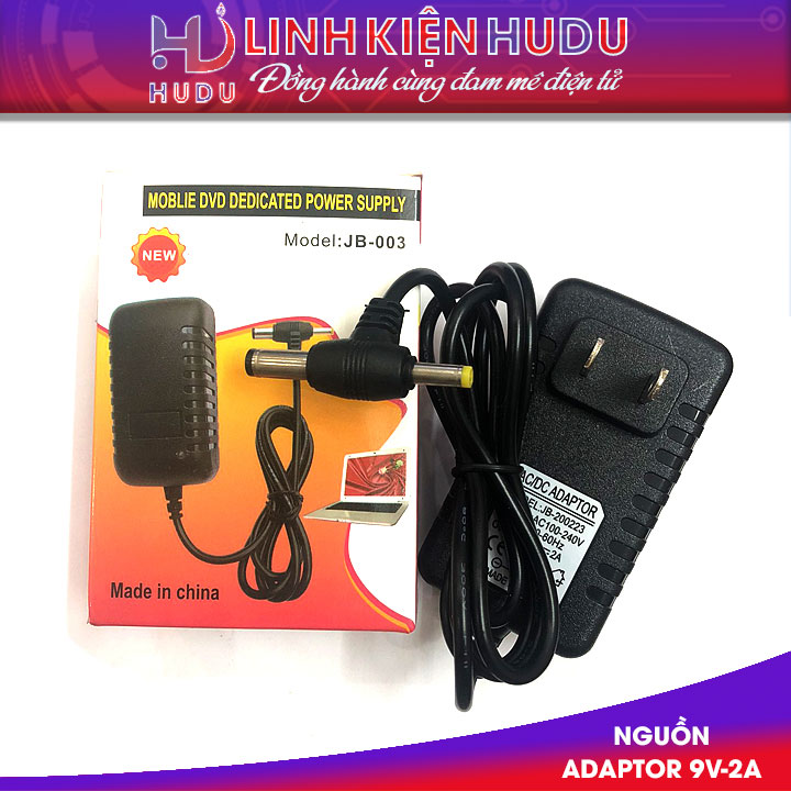 nguon adaptor 9v 2a giac 2 dau