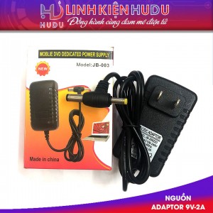 Nguồn Adaptor 9V-2A giắc 2 đầu